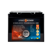 Акумулятор Lifepo4 BYD 12V-70 AH (BMS 80A/40А) пластик