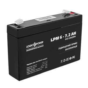 Акумулятор AGM LogicPower LPM 6-7,2 AH