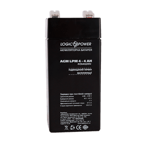 Акумулятор AGM LogicPower LPM 4-4 AH