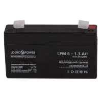 Акумулятор AGM LogicPower LPM 6-1,3 AH