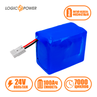 Аккумулятор Lifepo4 24V-100 AH (BMS 60A)