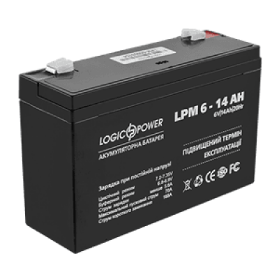 Аккумулятор AGM LogicPower LPM 6-14 AH