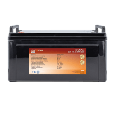 Акумулятор Lifepo4 24V-50 AH (BMS 60A) пластик