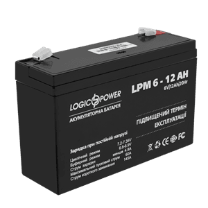 Акумулятор AGM LogicPower LPM 6-12 AH