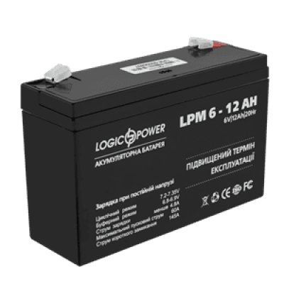 Аккумулятор AGM LogicPower LPM 6-12 AH