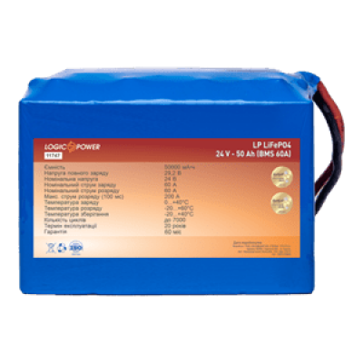 Акумулятор Lifepo4 24V-50 AH (BMS 60A)
