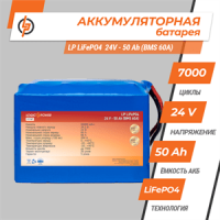 Акумулятор Lifepo4 24V-50 AH (BMS 60A)
