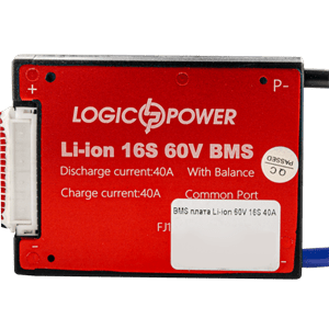 BMS плата Li-ion 60V 16S 40A симетрія