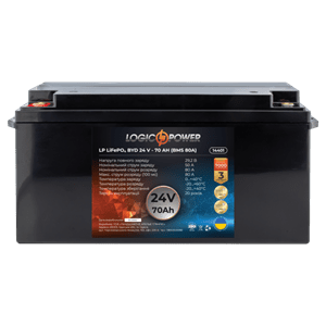 Аккумулятор Lifepo4 BYD 24V-70 AH (BMS 80А) пластик