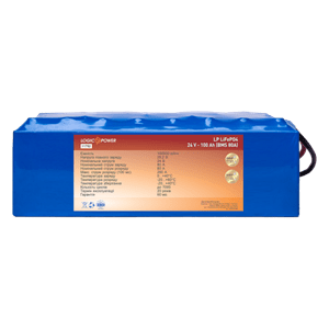 Аккумулятор Lifepo4 24 V-100 AH (BMS 80A)