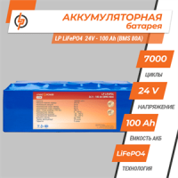Акумулятор Lifepo4 24 V-100 AH (BMS 80A)