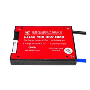 BMS плата Li-ion 36V 10S Dis 30A Ch 20A