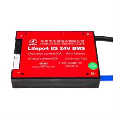 BMS плата LifePo4 24V 8S 60A