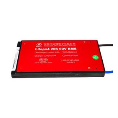 BMS плата LifePo4 60V 20S Dis 20A Ch10A