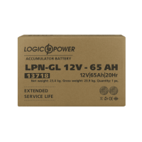 Акумулятор гелевий LogicPower LPN-GL 12-65 AH