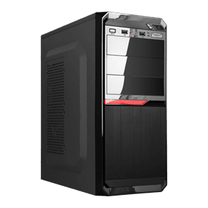 Корпус LP 2111 - 400W 8 см black case chassis cover 2xUSB2.0, 1xUSB3.0