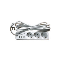 Сетевой фильтр PREMIUM LP-X3 USB 4 м White (2200Вт)