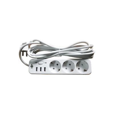 Сетевой фильтр PREMIUM LP-X3 USB 4 м White (2200Вт)