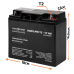 Акумулятор AGM LogicPower LPM 12-17 AH