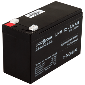 Акумулятор AGM LogicPower LPM 12-7,5 AH