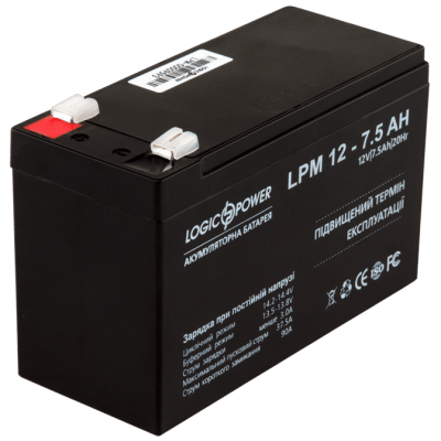 Акумулятор AGM LogicPower LPM 12-7,5 AH