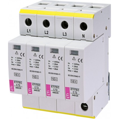 Обмежувач перенапруги ETITEC C T2 440/20 4+0 002440407