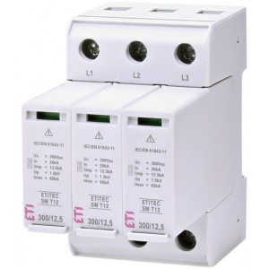 Обмежувач перенапруги ETITEC SM T12 300/12,5 3+0 002440544