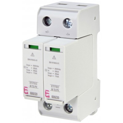 Обмежувач перенапруги ETITEC M T2 PV 600/20 002440620