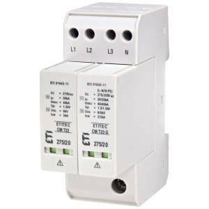 Обмежувач перенапруги ETITEC CM T23 275/20 3+1 002440656