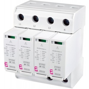 Обмежувач перенапруги ETITEC MF T23 300/20 3+0 RC 002440705