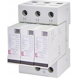 Обмежувач перенапруги ETITEC VS T12 255/12,5 3+0 002442923