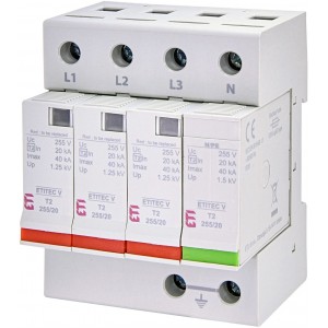 Обмежувач перенапруги ETITEC V T2 255/20 3+1 RC 002442963