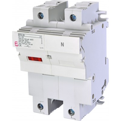Разъединитель предохранителей EFD 22 1p+N LED 002570012