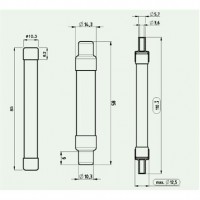 Плавка вставка (запобіжник) CH10x85 IN gPV 10A/1500V 002626307