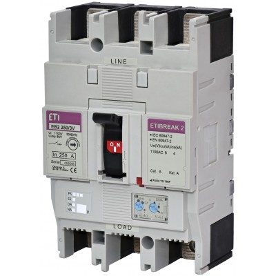 Промисл. автоматичн. вимикач EB2 250/3V 250A 3p 1100V 004671378