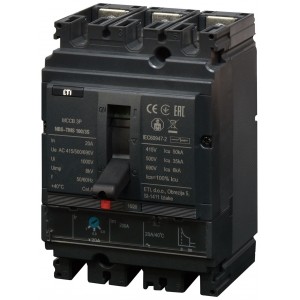 Промисл. автоматичн. вимикач NBS-TMS 100/3S 20A 3P 004673021