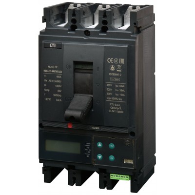 Промисл. автоматичн. вимикач NBS-EC 400/3S LCD 400A 3P 004673121