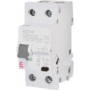 Диф.авт.вимикач KZS-R 1p+N A C25/0.03 742516102 Не виготовляється