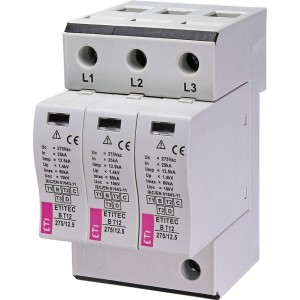 Обмежувач перенапруги ETITEC B T12 275/12,5 3+0 002440321 Не виготовляється