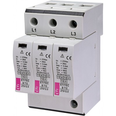 Обмежувач перенапруги ETITEC B T12 275/12,5 3+0 002440321 Не виготовляється