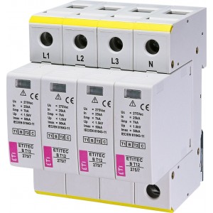 Обмежувач перенапруги ETITEC B T12 275/7 4+0 002440342 Не виготовляється