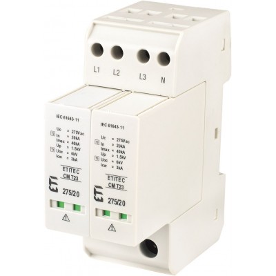 Обмежувач перенапруги ETITEC CM T23 275/20 3+1 RC 002440657