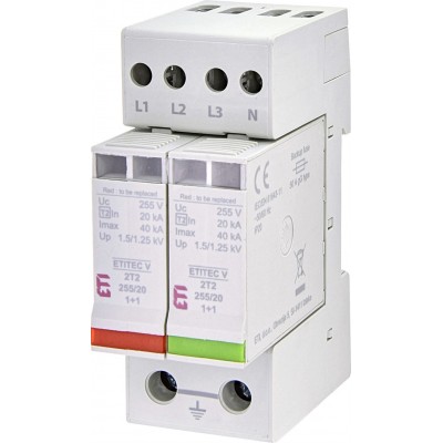 Обмежувач перенапруги ETITEC V 2T2 255/20 3+1 002442945