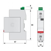 Обмежувач перенапруги ETITEC V T2 440/20 1+0 RC 002442964