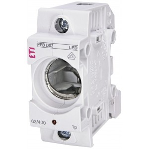 Корпус запобіжника PFB D02 1p LED 002510022