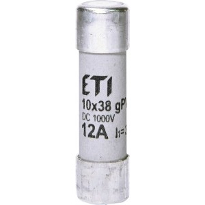 Плавка вставка (запобіжник) CH10x38 gPV 12A/1000V DC 002625077