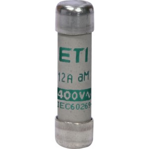 Плавка вставка (запобіжник) CH8x32 aM 12A/400V 002652006