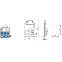 Розетка промислова EDS8H 6-2/0-5 16 004483282