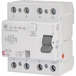 Диф.реле (ПЗВ) EFI-P4 AC 16/0.5 002061640