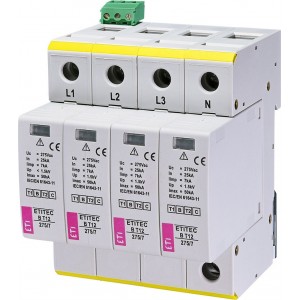 Обмежувач перенапруги ETITEC B T12 275/7 4+0 RC 002440343 Не виготовляється